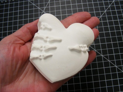 Squished Heart Mold, Bath Bomb Mold, Soap Mold, Chocolate Mold, Craft Mold - Picture 5 of 7