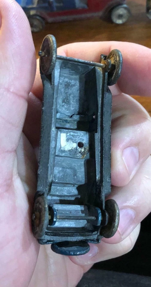 Antique Tootsietoys Cars / Cast Iron - Missing Rider & Broken lot #2 - Image 3 of 4