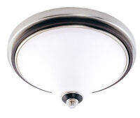 Brushed Nickel With Ebony Wood And Satin White Glass Flush Ceiling 16 on sale Brushed Nickel With Ebony Wood And Satin White Glass Flush Ceiling 16 on sale