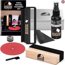 Vinyl Record Cleaning Kit - Vinyl Cleaner for Records, Includes Soft Velvet
