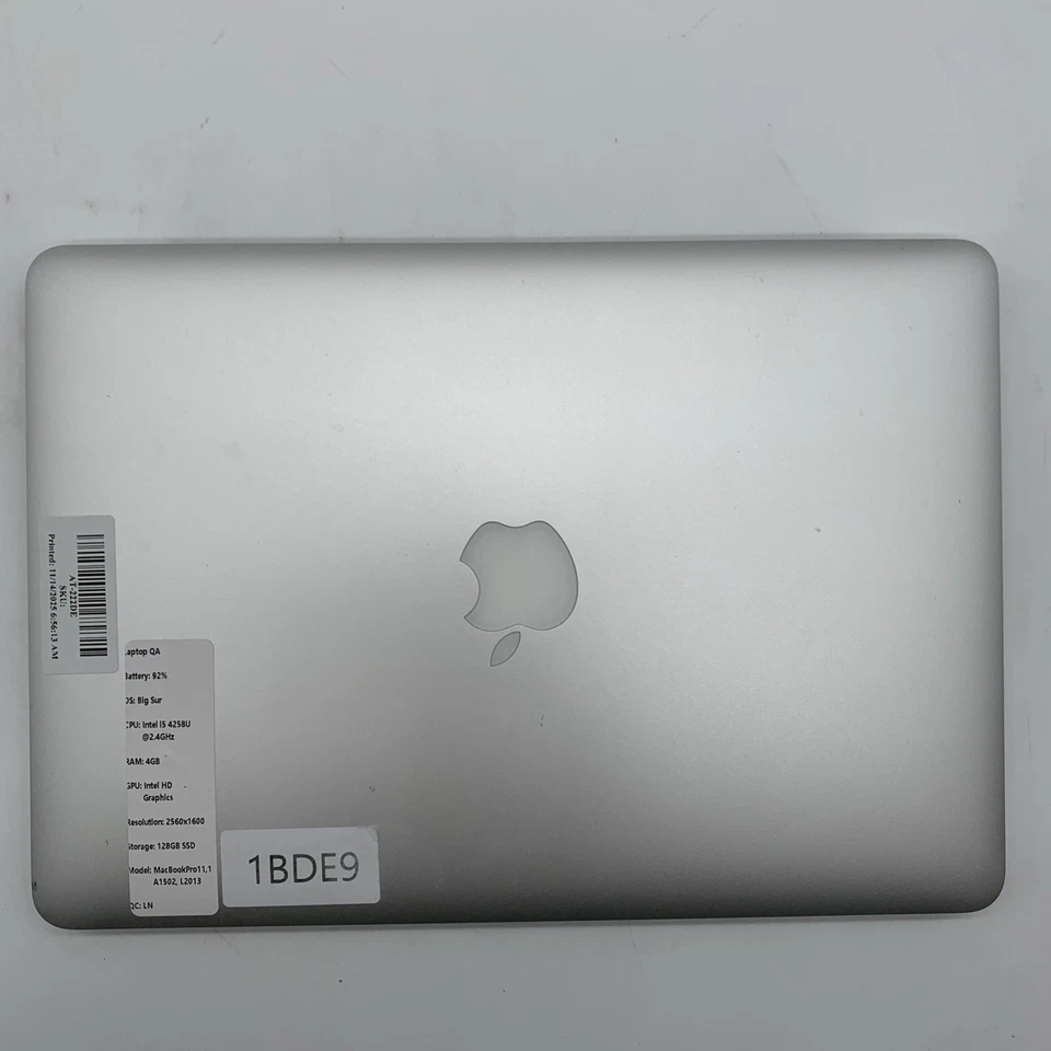 Macbook Pro Retina 13" A1502 L2013 i5 4258U 2.4GHz 4GB Ram 128GB SSD Big Sur - Image 3 of 4