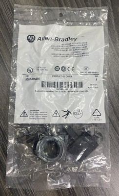 Sealed Allen Bradley 800F-MN5W Series A 22mm White LED Push Button Back of Panel