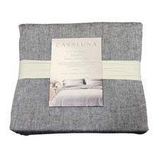 Casaluna Blissful Duvet Cover Set King Rayon from Bamboo 3pc 400TC Dark Gray