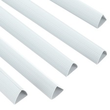 10Pcs Binding Bars, 25mm Binding Bars 220 Sheets Capacity, White