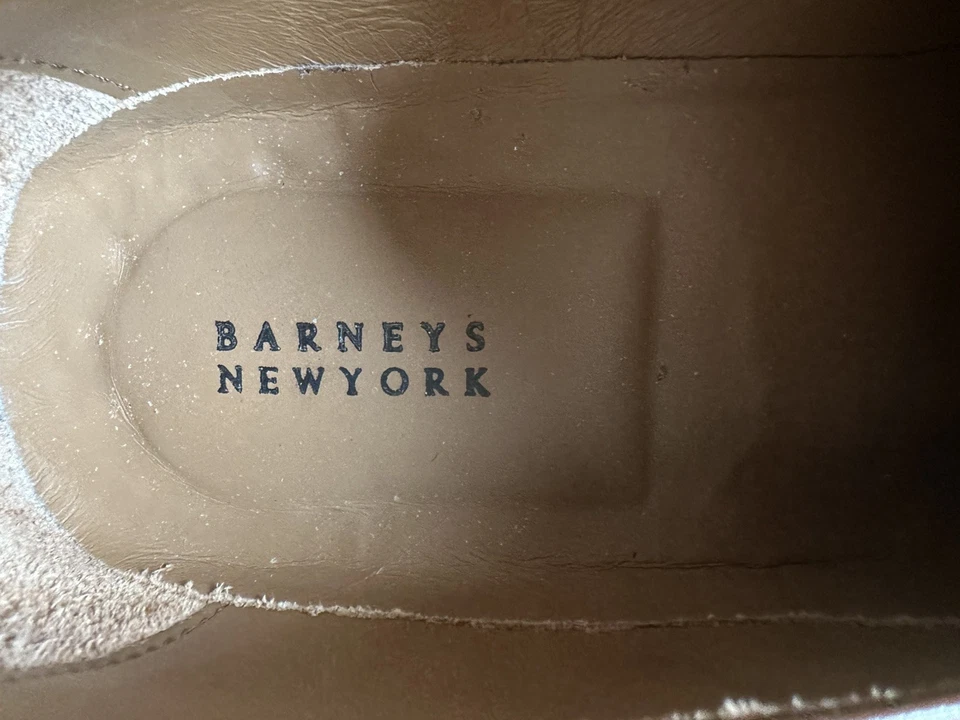 Barney’s New York Leather Loafers Shoes Brown Size 9.5 - Image 3 of 4