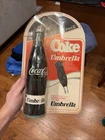Vintage 1985 Coca-Cola bottle-shaped umbrella New In Box Rare Coke Collectible