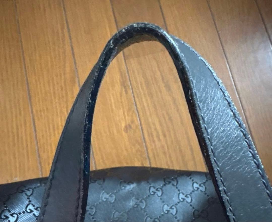 GUCCI 211120 213048 GG Pattern Tote Bag PVC Leather Brown Vintage From Japan thumbnail 8