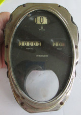 1920s 30s Oval Stewart Warner Speedometer Odometer Car Clock Hole   B41