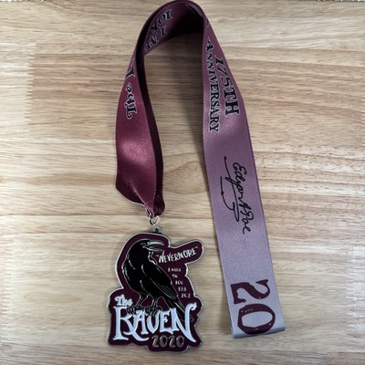 Virtual Run Events Medal  Nevermore  The Raven 2020 Moon Joggers Virtual Run 