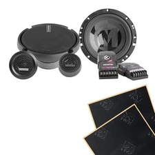 Memphis PRX60C 6.75" Power Reference Component Speakers + Damping
