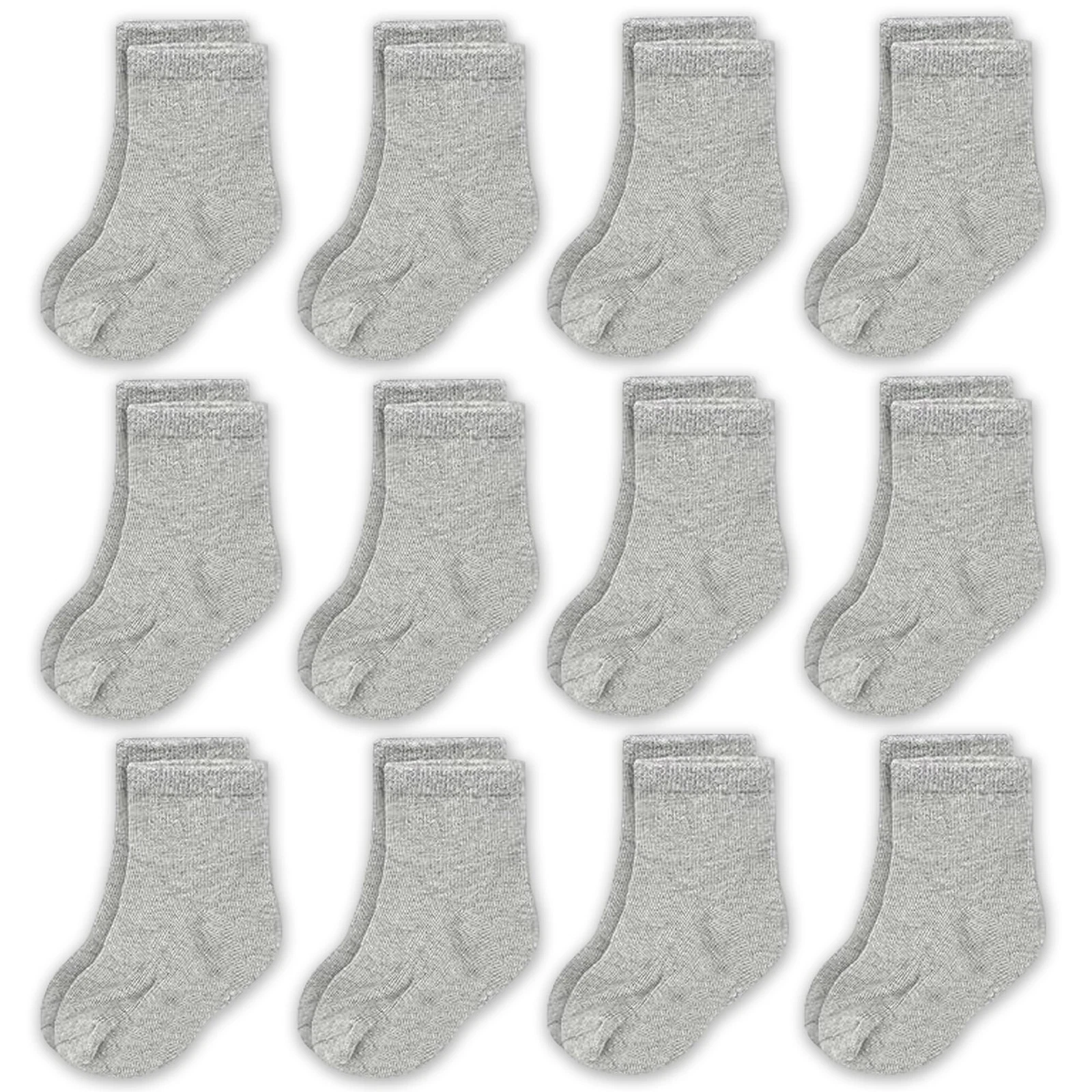 CozyWay Toddler Socks Cotton Crew - Baby Boy & Girl 6-12 Months, Gray
Opens in a new window or tab