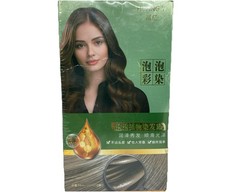 Natural Plant Hair Dye New Botanical Bubble Hair Dye Black Teal 10 Packs Per Box