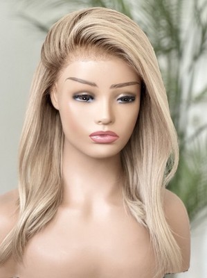 Echthaar Perücke | Sandy Blond  | Long Bob | Lace Wig  Sonderpreis  