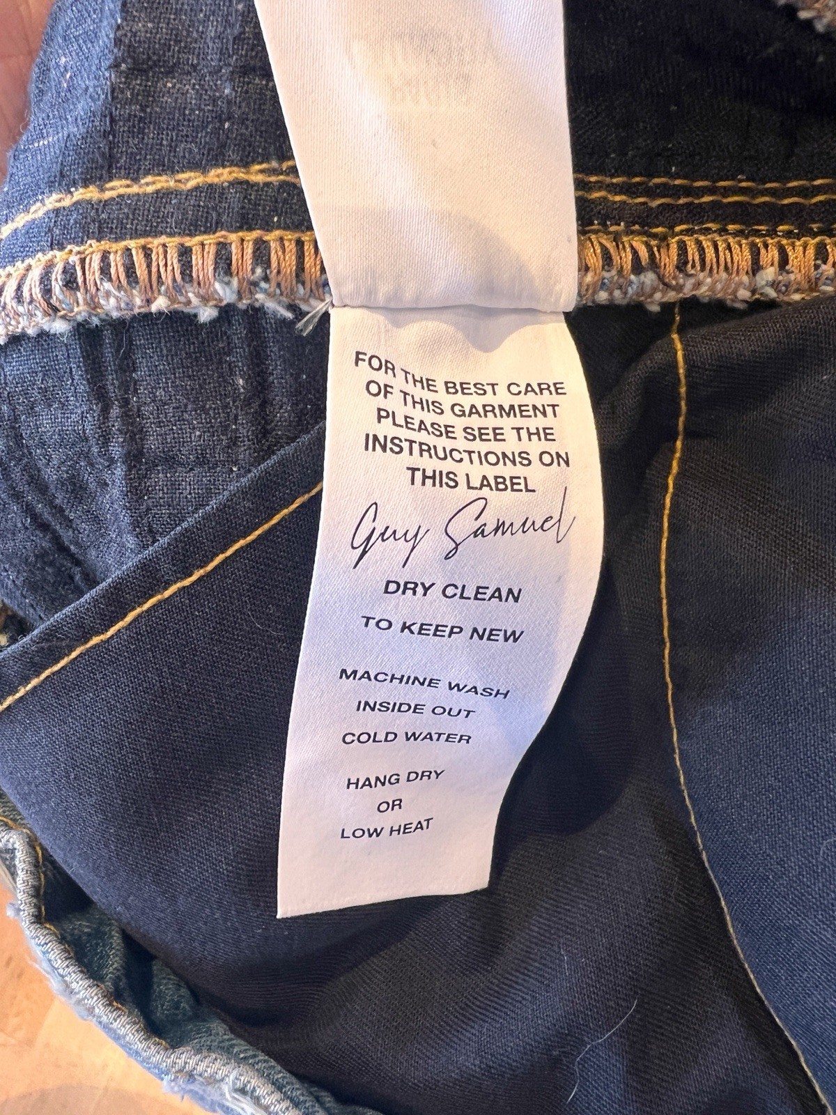 Paris Laundry Sashiko Textured Embroidered Jeans … - image 8