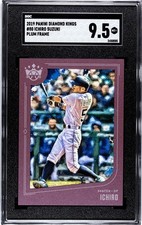 2019 Panini Diamond Kings #80 Ichiro Suzuki SGC 9.5 Mint+ Plum Frame