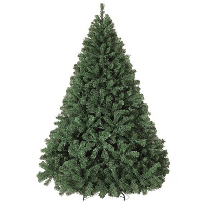 7.5 ft Artificial Christmas Tree, Realistic Premium Spruce Hinged Christmas Tree