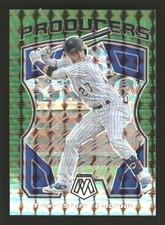 Trevor Story 2021 Panini Mosaic #P4 Producers Green Colorado Rockies