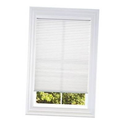  Cellular Honeycomb Cordless Shade, 9/16'' Single Cell, Light 23''W x 72''H White