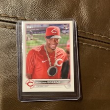 HUNTER GREENE 2022 Topps Update Photo Variation SP RC Cincinnati Reds