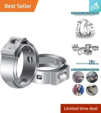 50 Pack 3/4 Inch Stainless Steel PEX Cinch Clamps for Reliable Connections