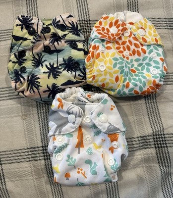 Thirsties Newborn Natural All-in-One lot of 3 