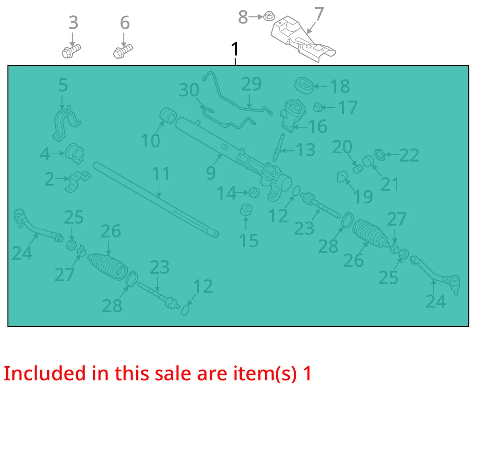 Used Rack and Pinion Assembly fits: 2017 Kia Sedona Power Rack and Pinion hydrau - Imagem 2 de 4
