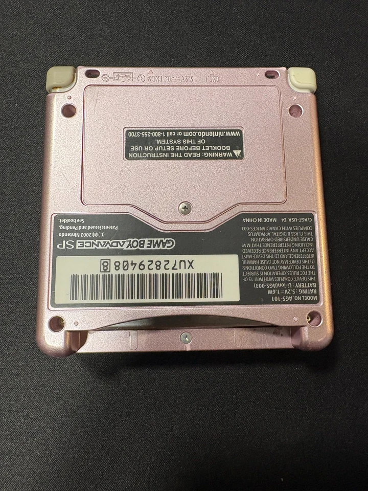 Nintendo Gameboy Advance SP Pearl Pink AGS-101 Working & Charger Inlcuded - Image 4 of 4