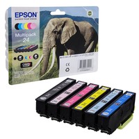 Epson 24 / T2428 (Elefant) Schwarz, Cyan, Magenta, Gelb, Light Cyan, Light...