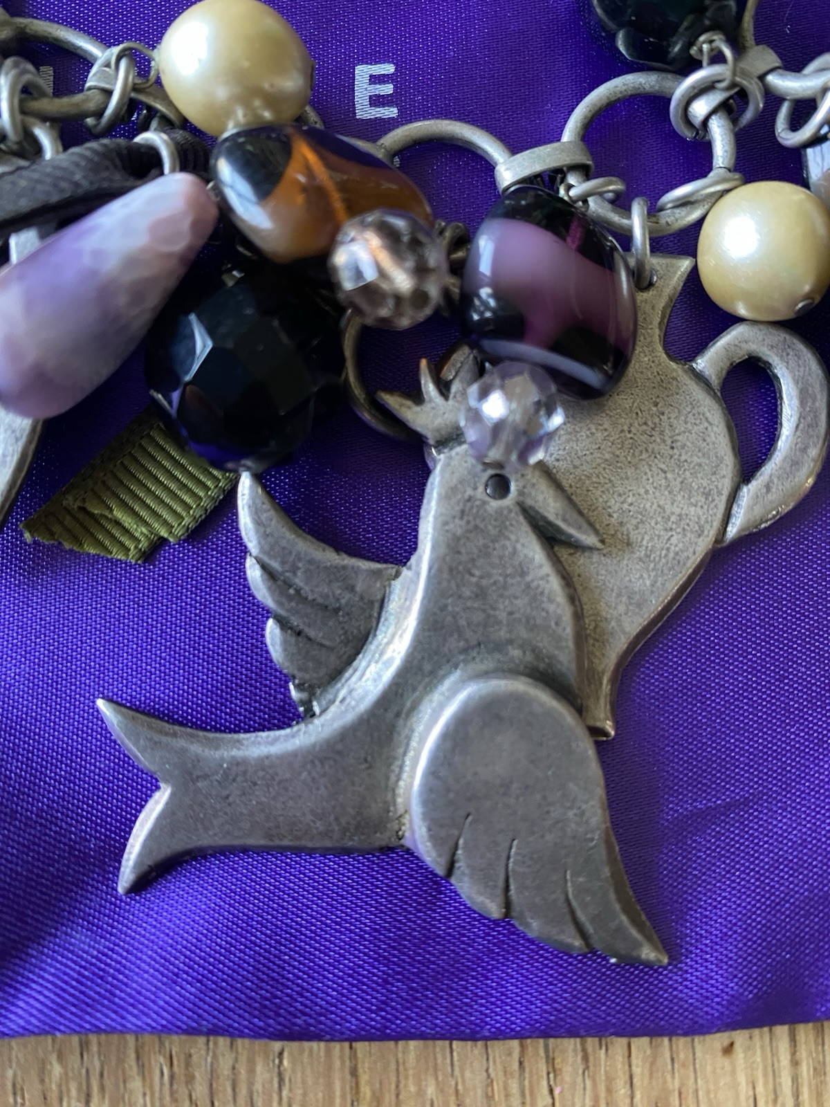 PHILIPPE FERRANDIS Signed Silver Multi-Charm & Be… - image 8