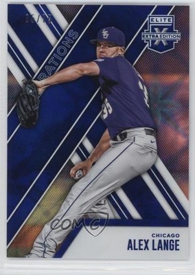 2017 Panini Elite Extra Edition Aspirations Blue 5/75 Alex Lange #30 0bv3