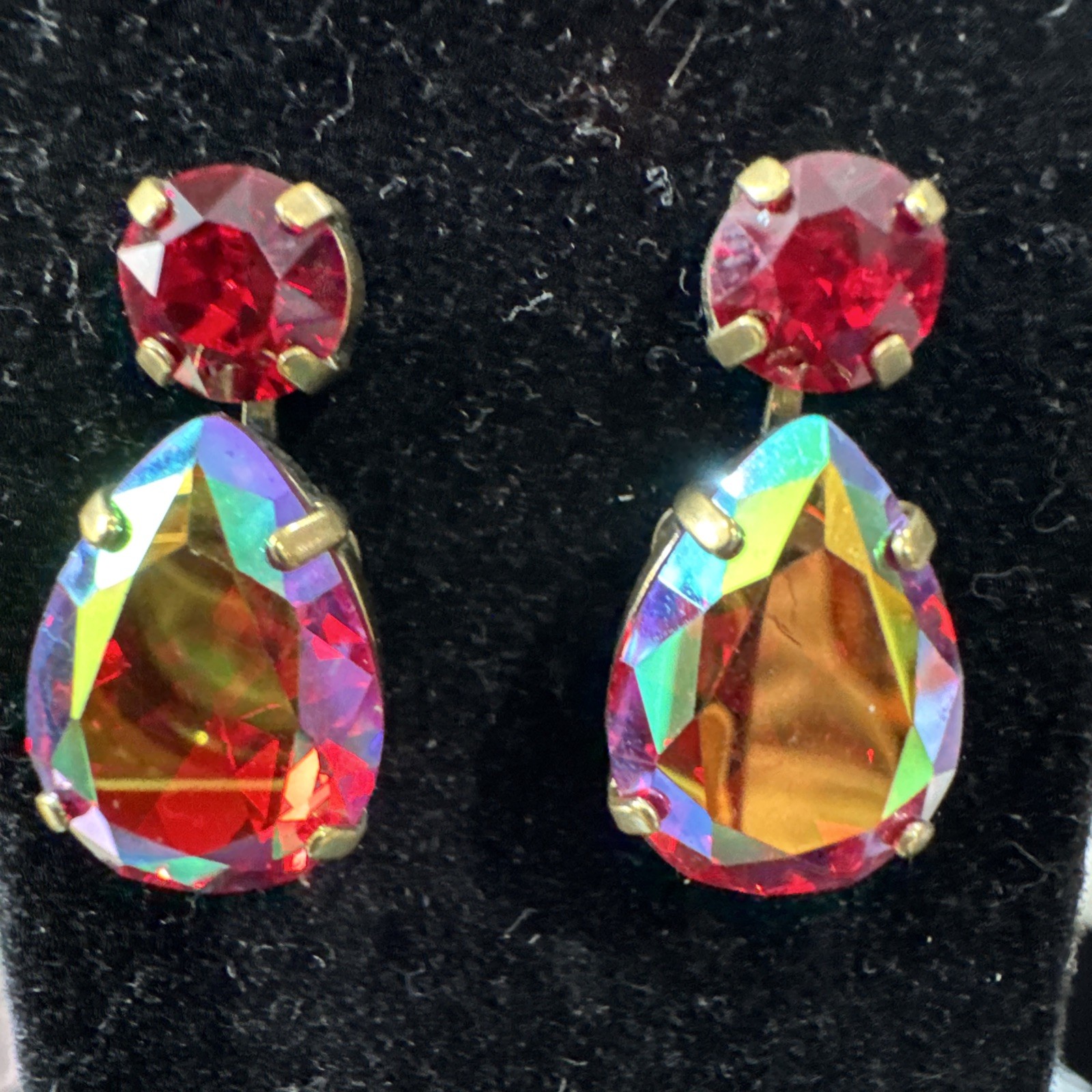 Sorrelli Neutral Territory Ruby Red AB Earrings A… - image 2