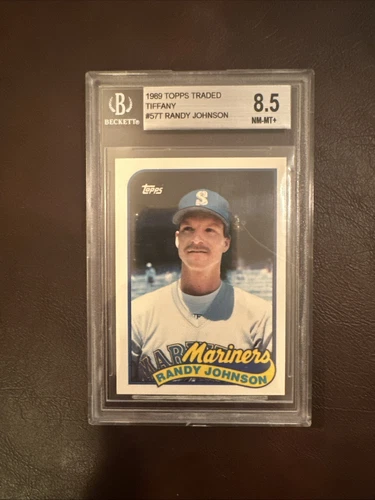 1989 Topps Traded Tiffany Randy Johnson #57T Mariners BGS 8.5 NM-MT+