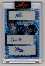 2022-23 Leaf Matas Buzelis Biliew Dylan Harper Mgbako Pettiford Flowers Auto /10