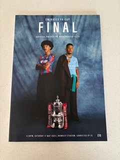 Crystal Palce v Man City 2025 FA Cup Final Programme Excellent Condition RARE