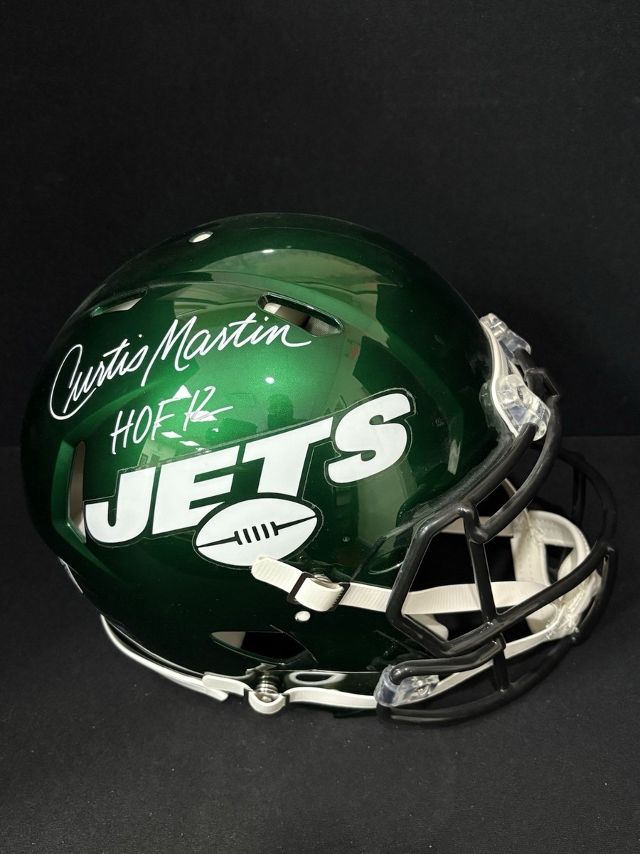 Curtis Martin HOF 12 Inscribed Signed NY Jets Authentic Full Size