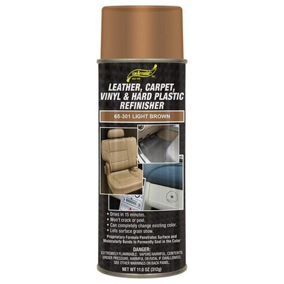 Refinishing Spray Paint - Light Brown 11 Oz for Leather, Vinyl, Plastic, Metal
