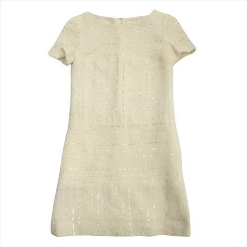 【Abiti】00C CHANEL IDENTIFICATION Tweed Pezzo Unico Abito Taglio E Cucito Paillettes