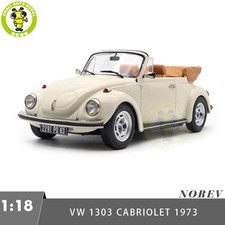 1/18 VW 1303 1973 Beetle Cabriolet Norev 188535 Cream White Diecast Model Car