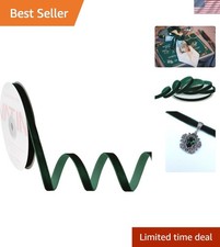 Elegant Green Velvet Ribbon 3/8" Wide - 10 Yards for Gift Wrapping  Bouquets