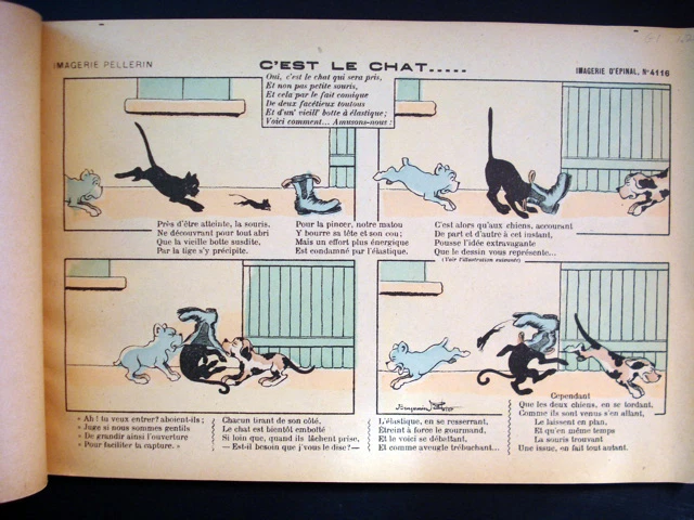 Vintage RARE Pellerin Petites Images Amusantes d'Epinal Benjamin Rabier Inv1305 - Image 3 of 4