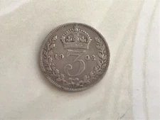  1902 Threepence - Edward VII Silver (.925) • 1.41 g • ⌀ 16 mm KM# 797, Sp# 3984