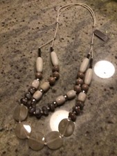J Jill Double String Eclectic Beaded Necklace, NWT
