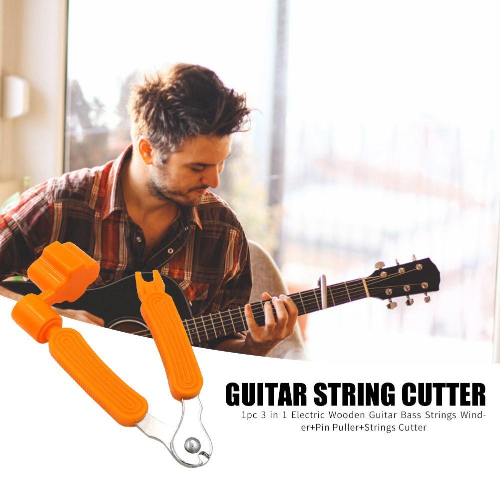 3 in 1 Electric/Wood Guitar String Winder Pin Puller String Cutter