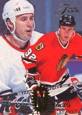 #35 Bernie Nicholls - Chicago Blackhawks - 1994-95 Flair Hockey