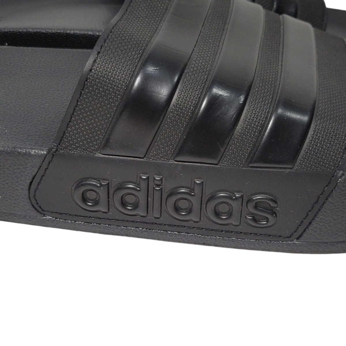 Adidas Adilette Slides Mens Size 18 Black 3 Stripe Shoes Sandals Beach Water NEW adidas Adilette Shower Slides In Core Black/ftwr White/core  main image 4