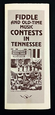 1990s Tennessee Fiddle Old Time Music Contests Guide Vintage Folk Arts Brochure