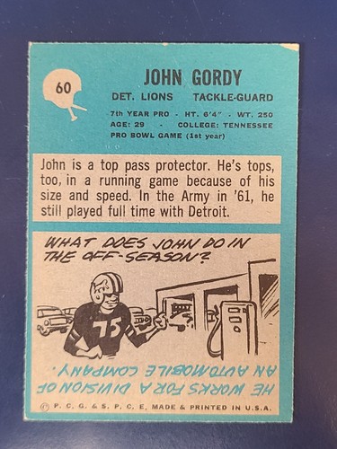 Tarjetas de fútbol americano Philadelphia 1964 completan el conjunto que elijas #1 - 98 - Imagen 119 de 195