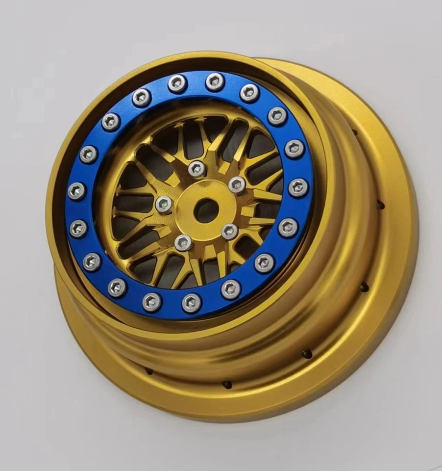 Rueda Beadlock de aluminio E-VIRATRUE para TRAXXAS Unlimited Desert Racer 1/7 1 pieza Foto 3 de 4