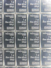 1 gram Silver Bar - Valcambi - Pure 99.9% Silver