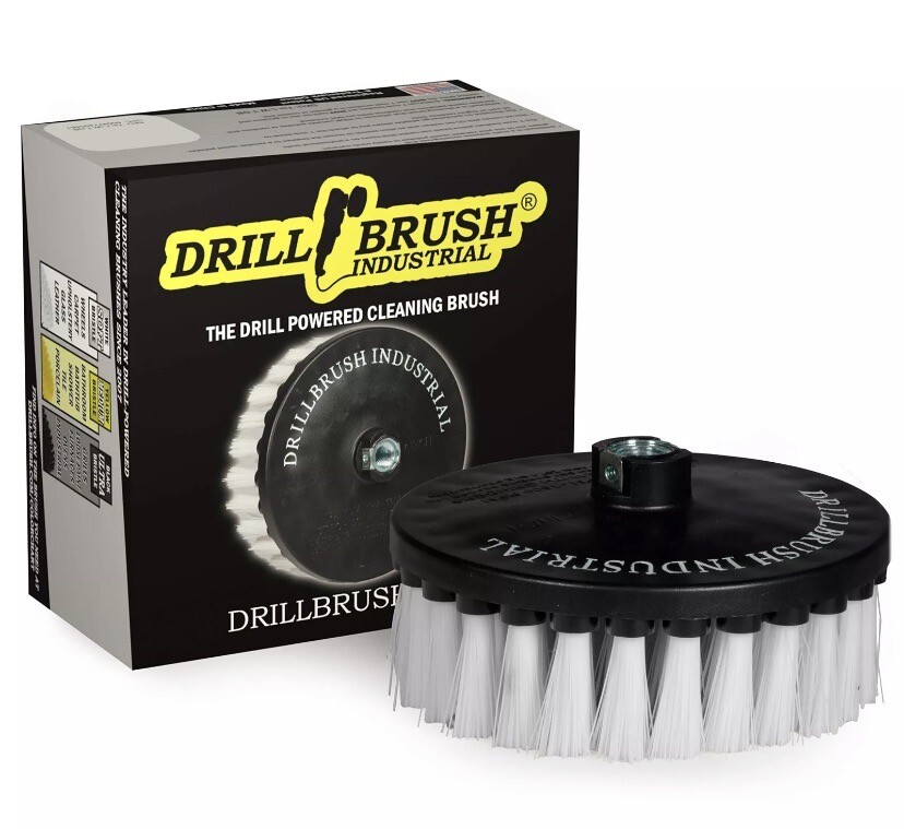 Carpet Cleaner Scrub Brush for Variable Speed Polisher - 7 Inch Soft White Dr...-image